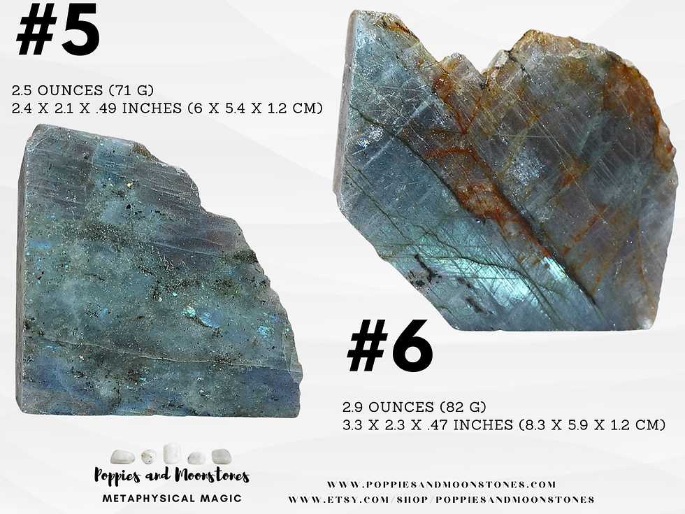 Thumbnail: Labradorite Crystal Palm Slab- Supercharged- Reiki Infused- You Pick!