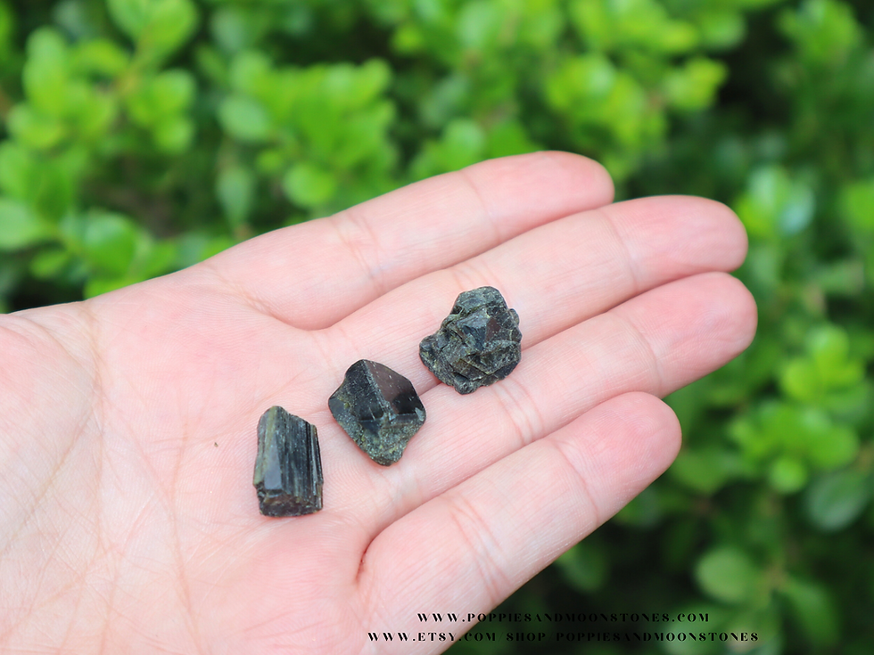 Thumbnail: Supercharged Green Tourmaline Raw Crystal Specimen Reiki Infused