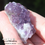 Thumbnail: Supercharged Rare Cubic Violet Purple Fluorite Crystal Specimen- Reiki Infused