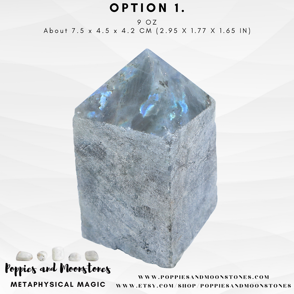 Thumbnail: Supercharged Raw Labradorite Crystal Power Tower