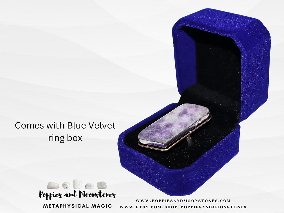 Thumbnail: Lepidolite Crystal Sterling Silver Ring Size 6.5 Reiki Infused- Supercharged