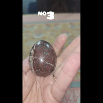 Thumbnail: Red Zebra Stone Crystal Egg- Shamanic Power and Grounding- Supercharged- Reiki