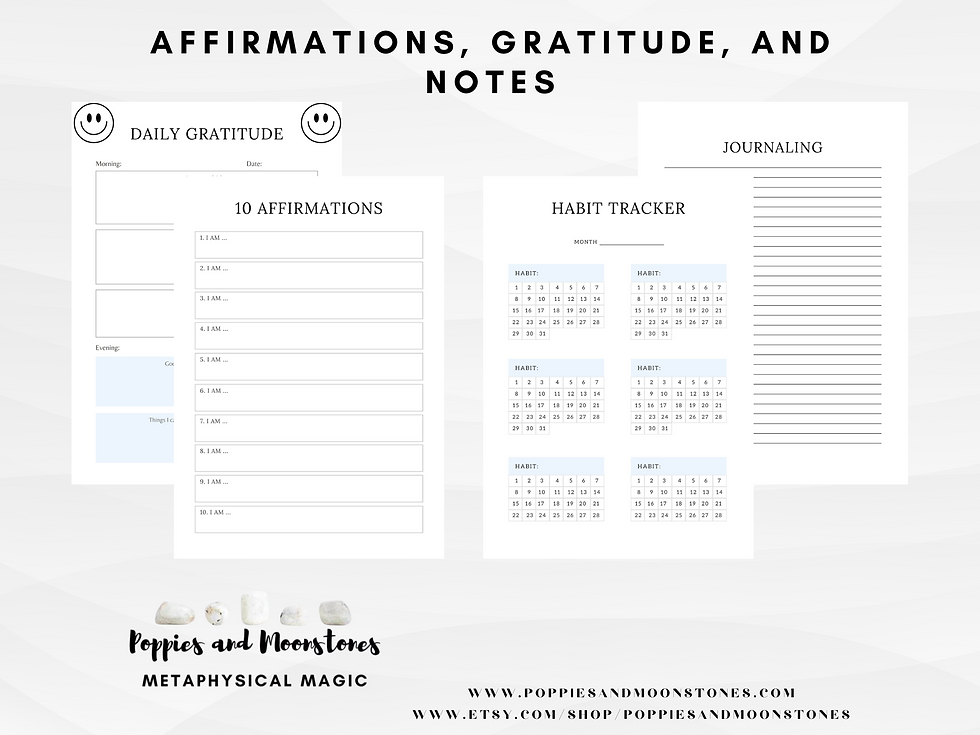 Thumbnail: Yoga and Meditation Journal Planner Digital Download- 35 Pages Printable PDF