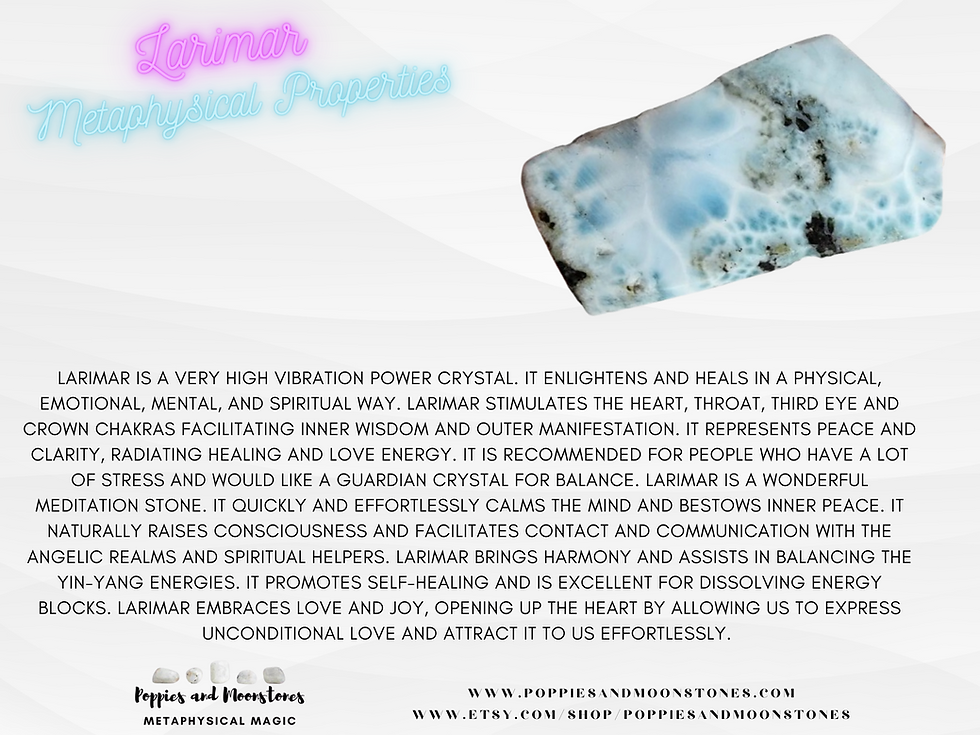 Thumbnail: Larimar Raw Crystal Freeform Specimen- Reiki Infused