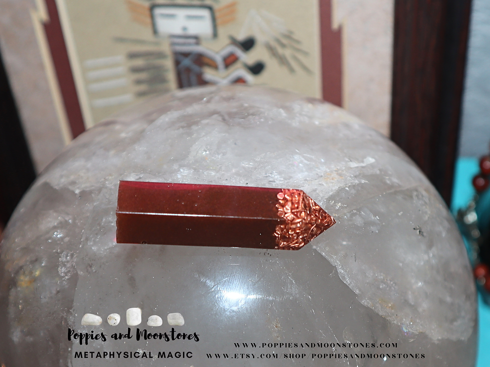 Thumbnail: Sedona Red Earth Copper Orgone Petite Tower-  Reiki Infused