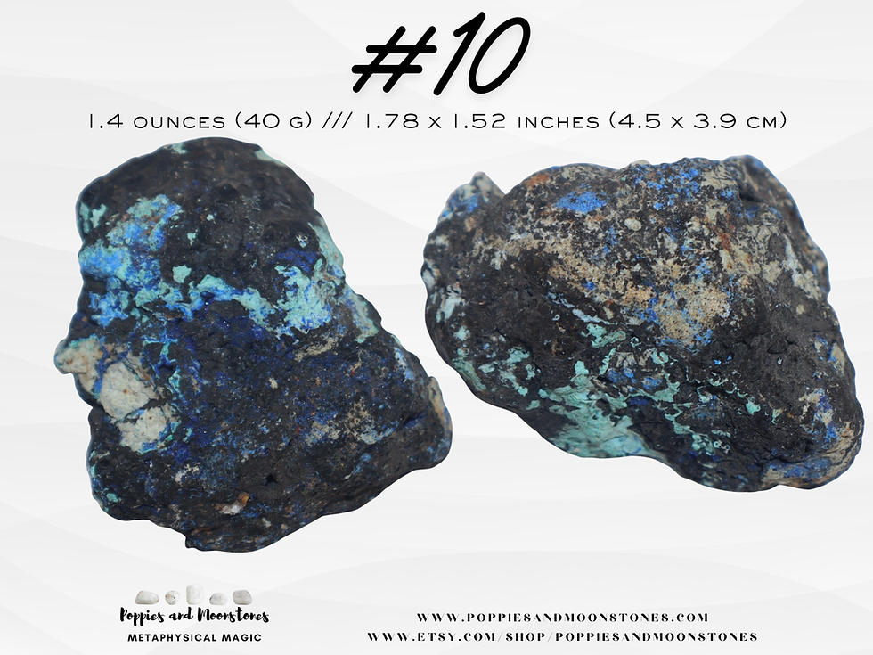 Thumbnail: Chrysocolla with Azurite Rare Raw Crystal Specimen- Reiki Infused- Supercharged