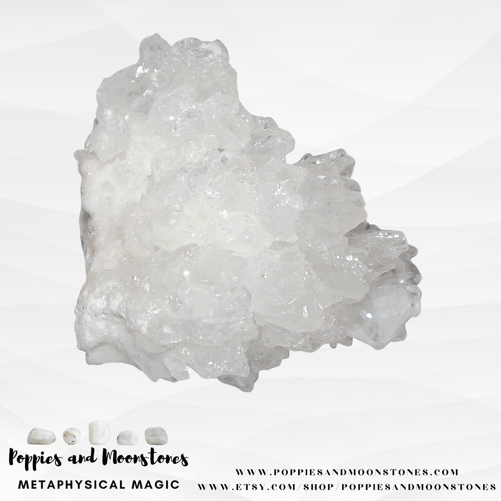 Thumbnail: Supercharged White Aragonite Crystal Cluster Specimen