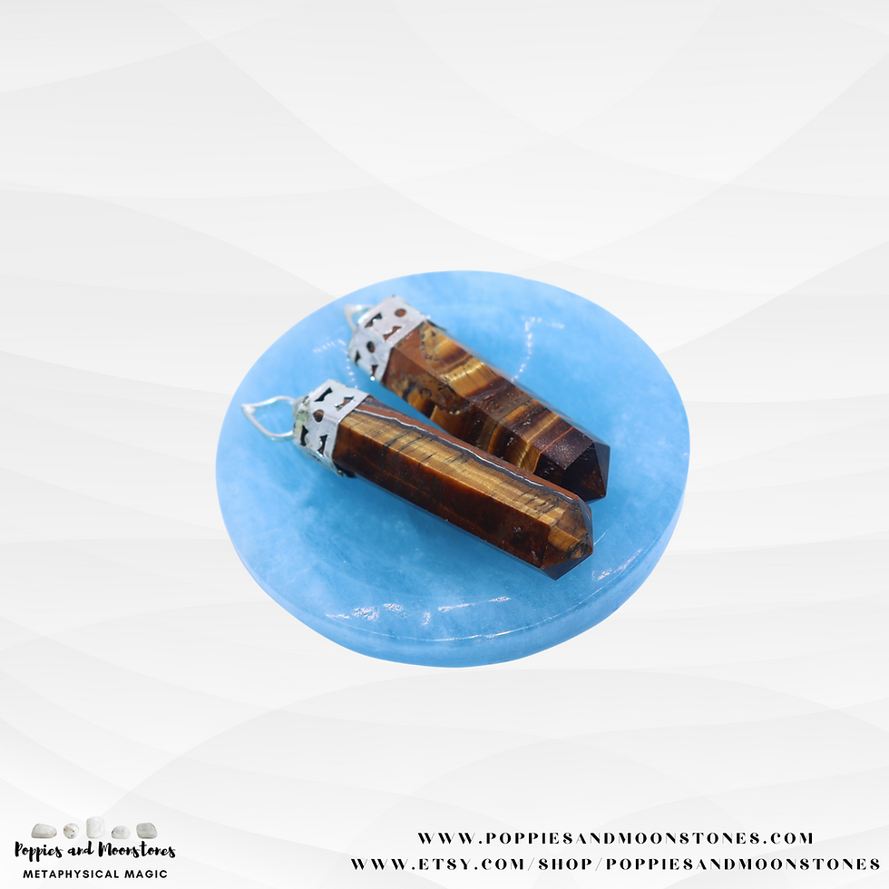 Thumbnail: Supercharged Tiger's Eye Power Crystal Pendant Reiki Infused