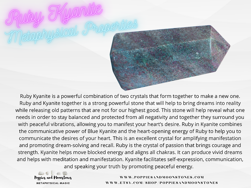 Thumbnail: Supercharged Large Ruby Kyanite Tower Wand Obelisk Generator for Manifestation