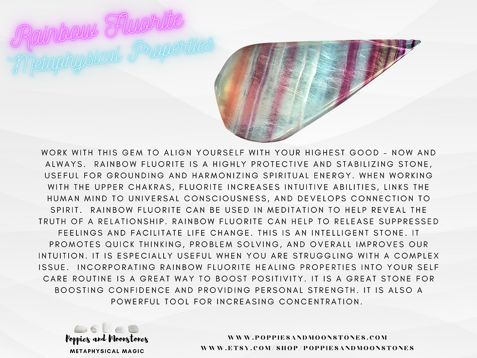 Thumbnail: Supercharged Rainbow Fluorite Crystal Point Freeform Reiki Infused