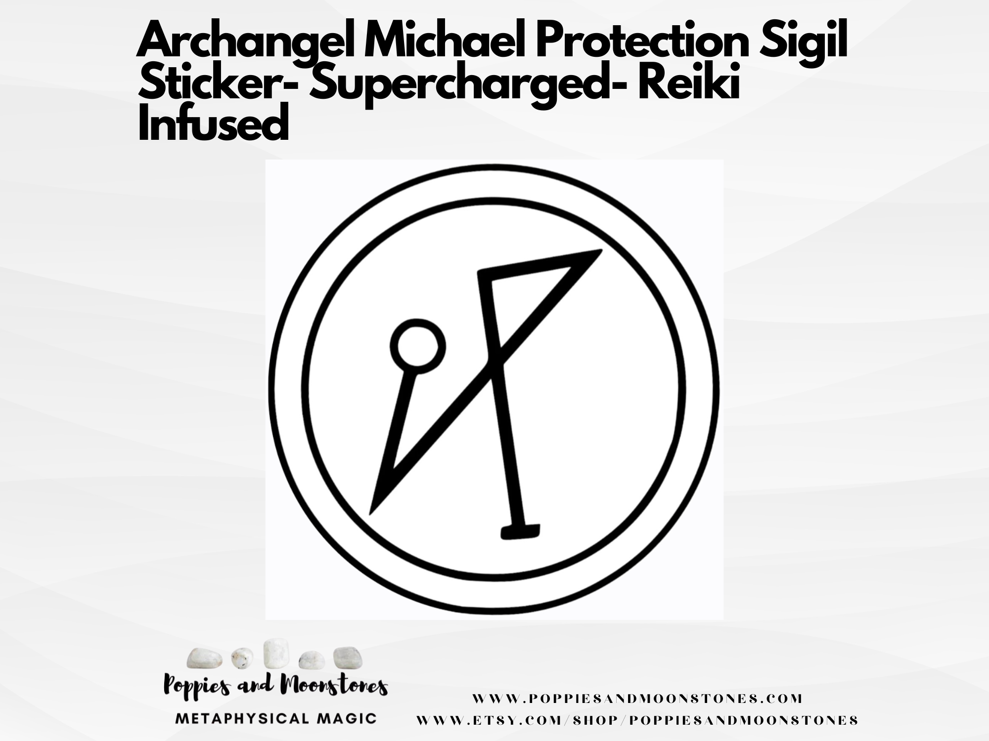 Archangel Michael Protection Sigil Sticker- Supercharged- Reiki Infused