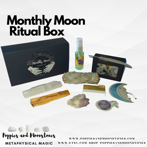 Monthly Moon Ritual Kit | Poppies & Moonstones