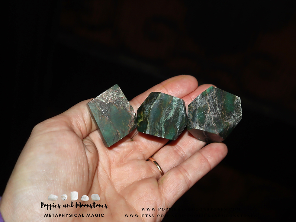 Thumbnail: Green Jade Polished Abstract Freeform- Supercharged- Reiki Infused- You Pick!