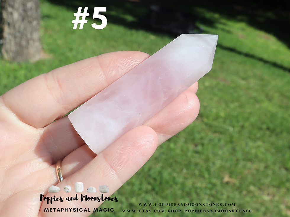 Thumbnail: Rose Quartz Crystal Tower Energy Generator Supercharged Reiki Infused You Pick