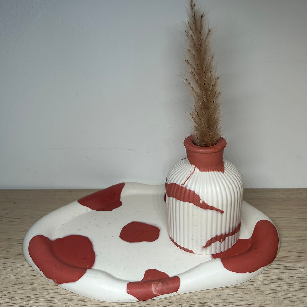 Miniature : Ensemble plateau + vase