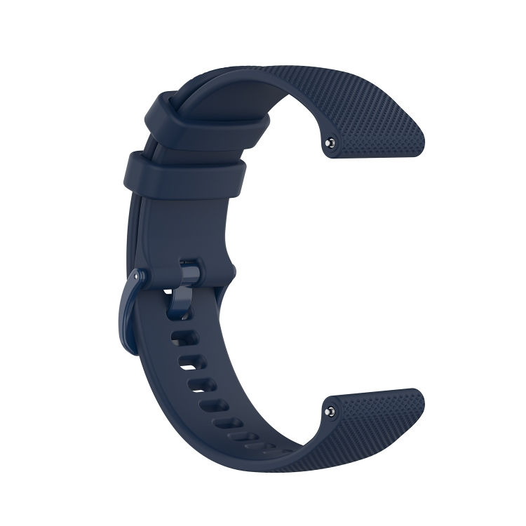 Thumbnail: 22mm Small Plaid Texture Silicone Watch Band