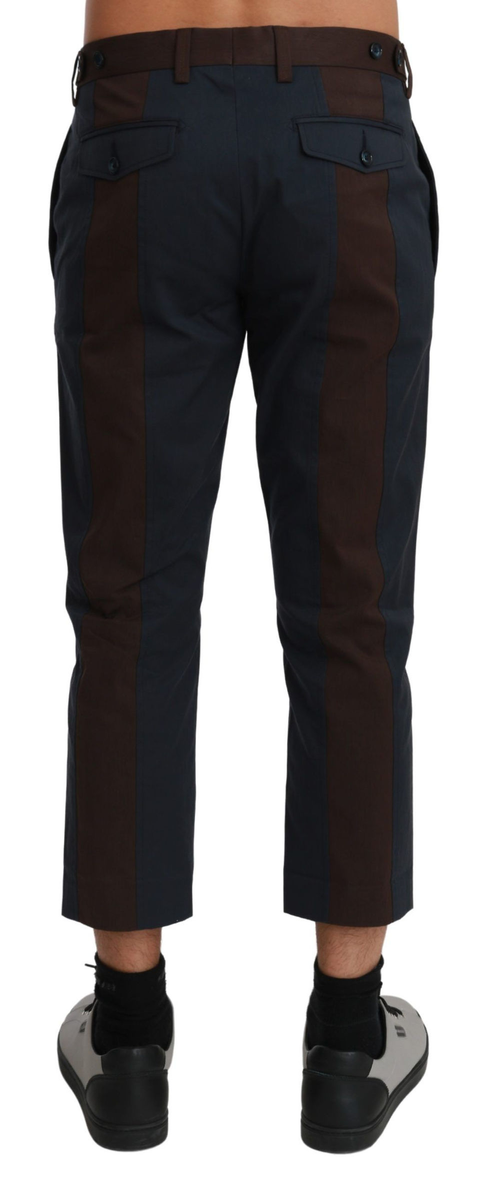 Thumbnail: Chic Cropped Stripe Casual Pants
