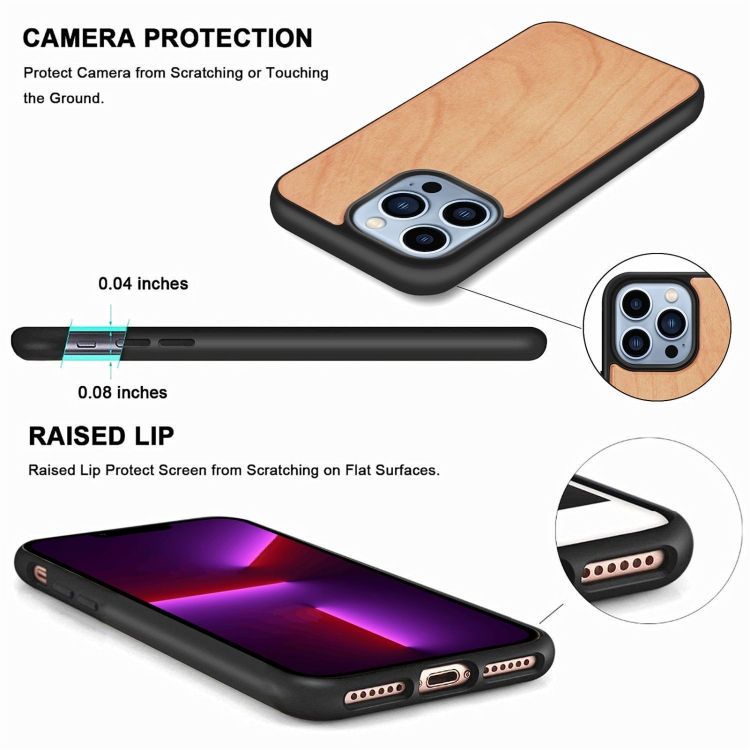 Thumbnail: Wood Veneer TPU Shockproof Phone Case