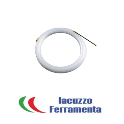 Thumbnail: SONDA FLESSIBILE MT. 20 SPESS MM. 4 TIRAFILI PASSACAVI SONDE ELETTRICHE BIANCA 