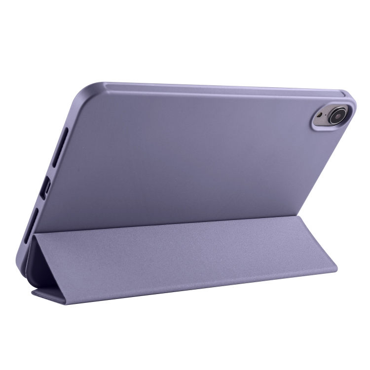 Thumbnail: 3-folding Horizontal Flip Honeycomb TPU Shockproof + PU Leather Case with Holder