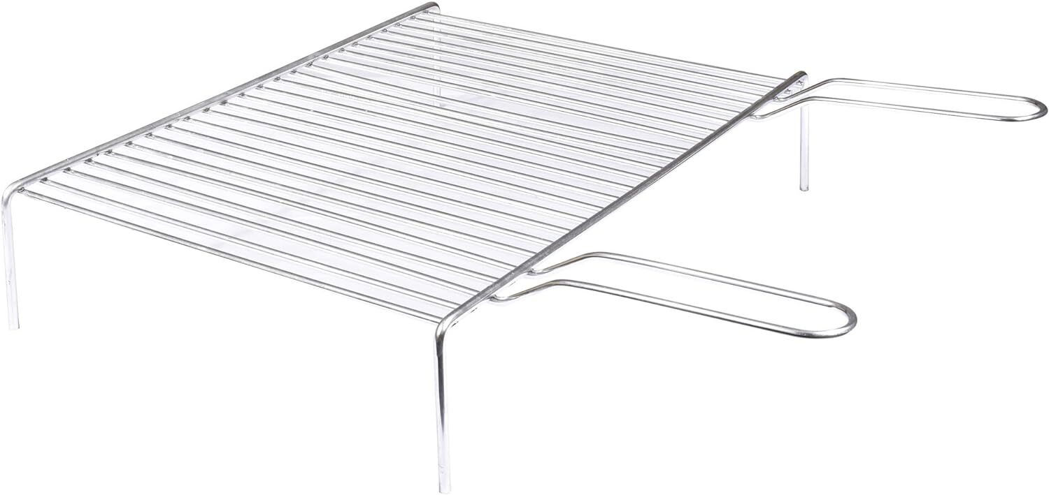GRATICOLA GRIGLIA PER BARBECUE 2 MANICI CON PIEDI 35x70cm