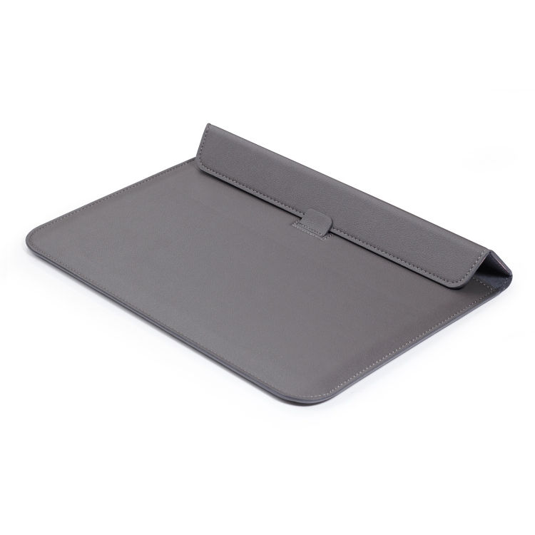 Thumbnail: PU Leather Ultra-thin Envelope Bag Laptop Bag with Stand Function