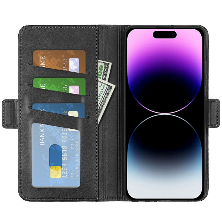 Thumbnail: Dual-side Magnetic Buckle Horizontal Flip Leather Phone Case