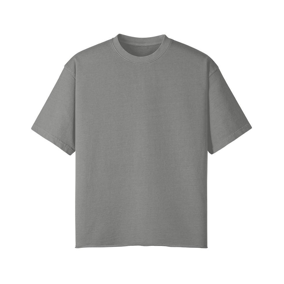 Thumbnail: 260G Unisex Washed Raw Edge T-shirt
