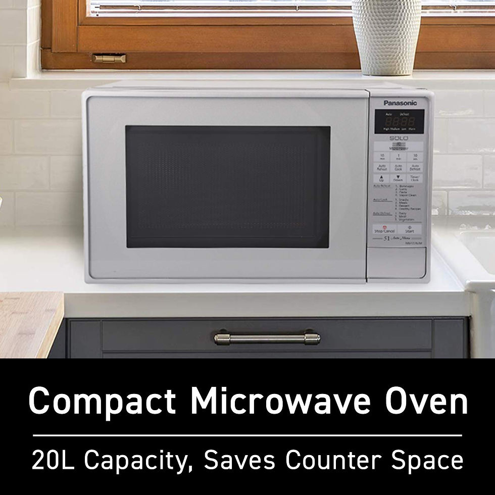 Thumbnail: Panasonic 20L Solo Microwave Oven (NN-ST26JMFDG, Silver, 51 Auto Menus)
