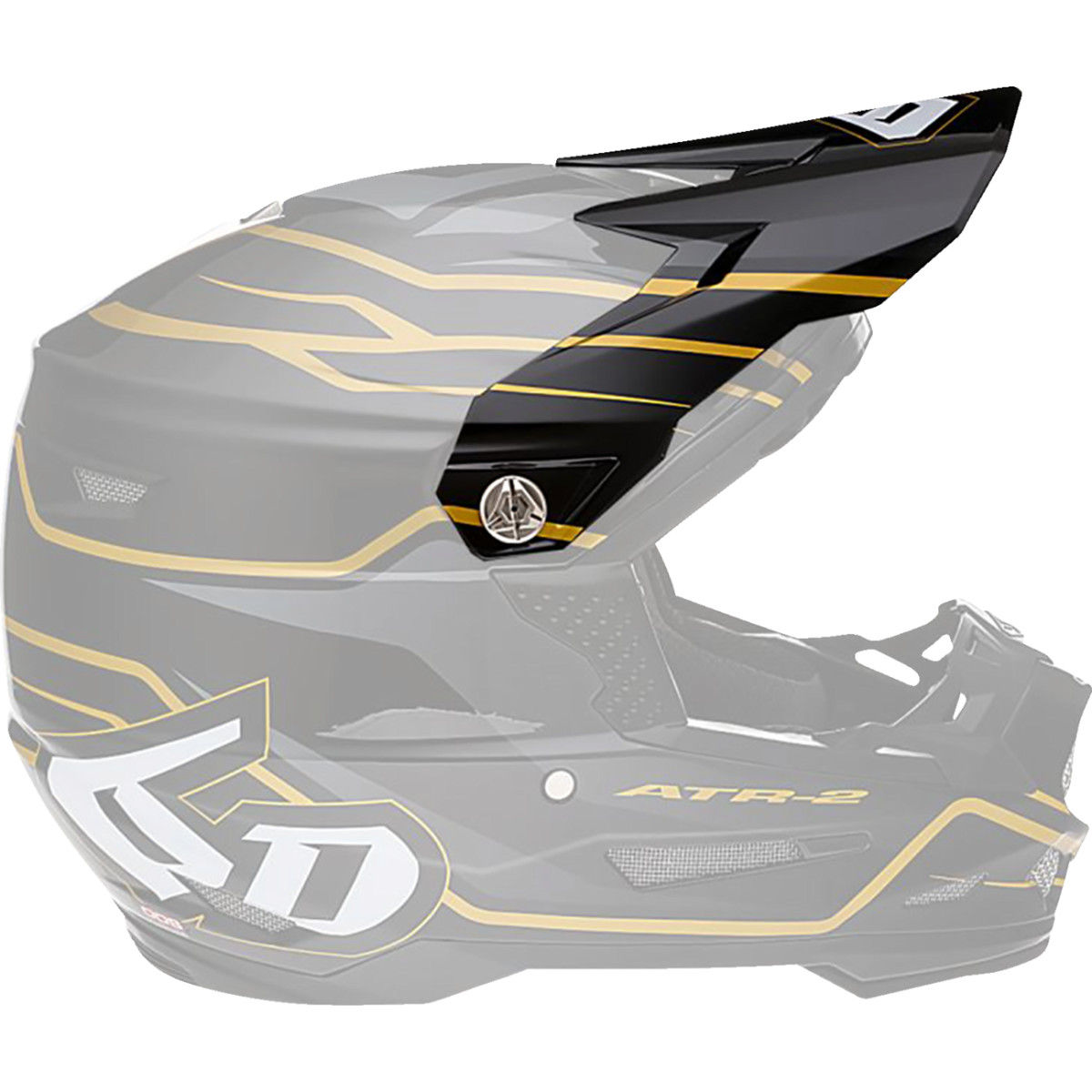 6d Helmets - Atr-2 Visor - Phase - Black Gold - 72-6102