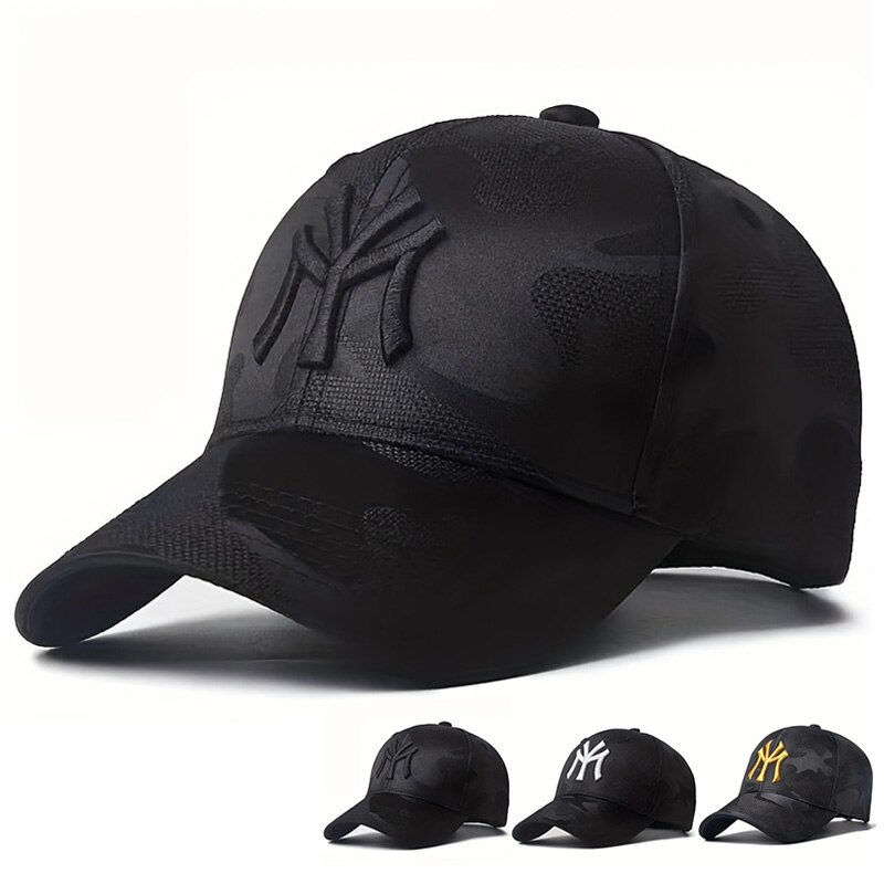 Letter Embroidery Camouflage Baseball Hats Spring And Autumn Outdoor Adj