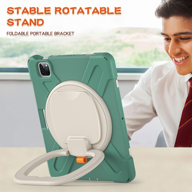 Thumbnail: Silicone Hybrid PC Tablet Case with Holder & Shoulder Strap