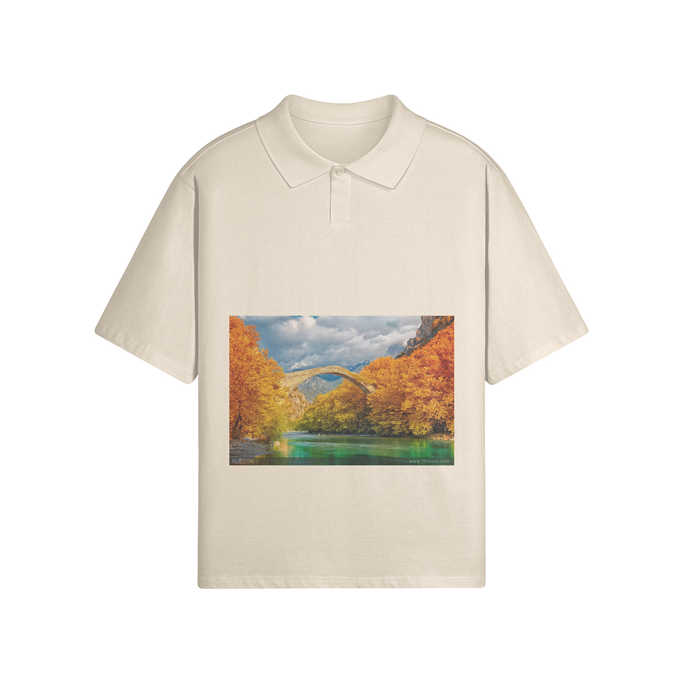 Thumbnail: 240GSM Unisex Oversized Polo Shirt