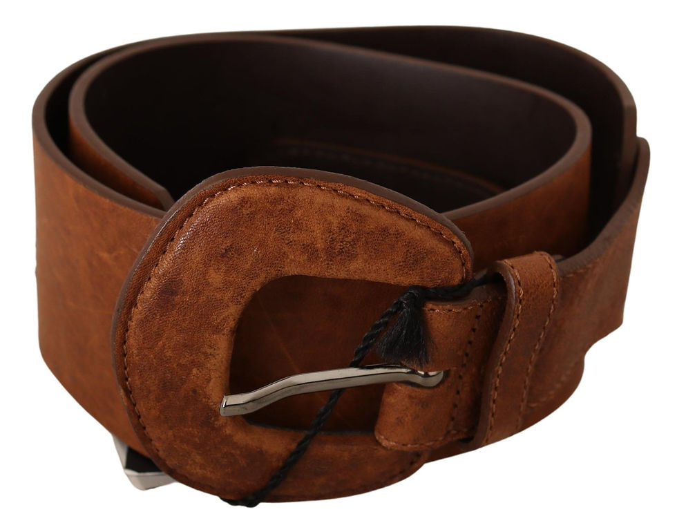 Thumbnail: Elegant Brown Leather Fashion Belt