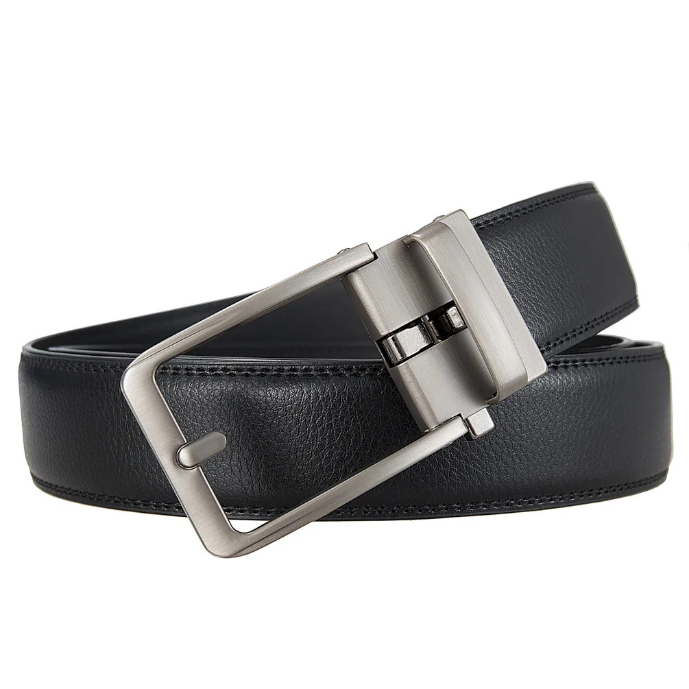 Click Belts For Men Designer Automatic Buckle Leath view 2