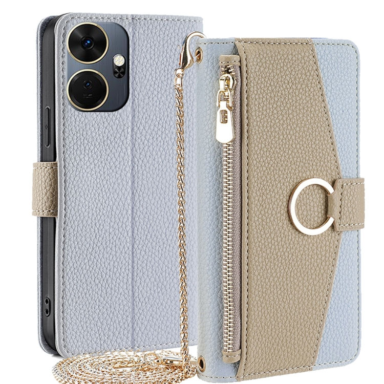 Thumbnail: Crossbody Litchi Texture Leather Phone Case
