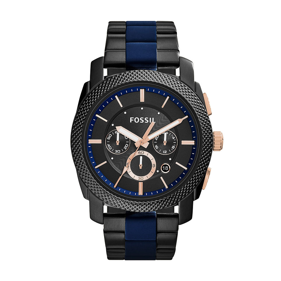 Thumbnail: Fossil Analog Black men Watch FS5164