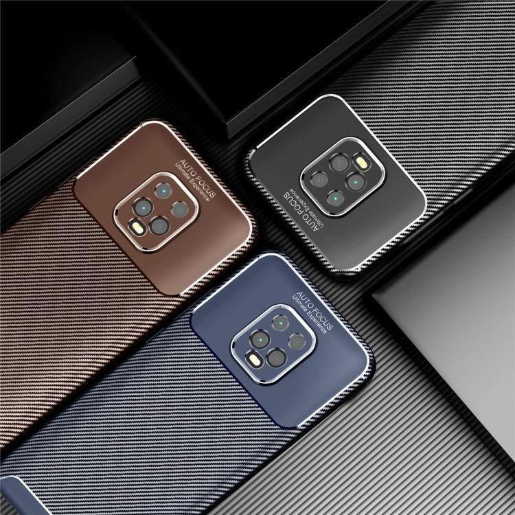 Thumbnail: For Xiaomi Redmi 10X Pro 5G Carbon Fiber Texture Shockproof TPU Case