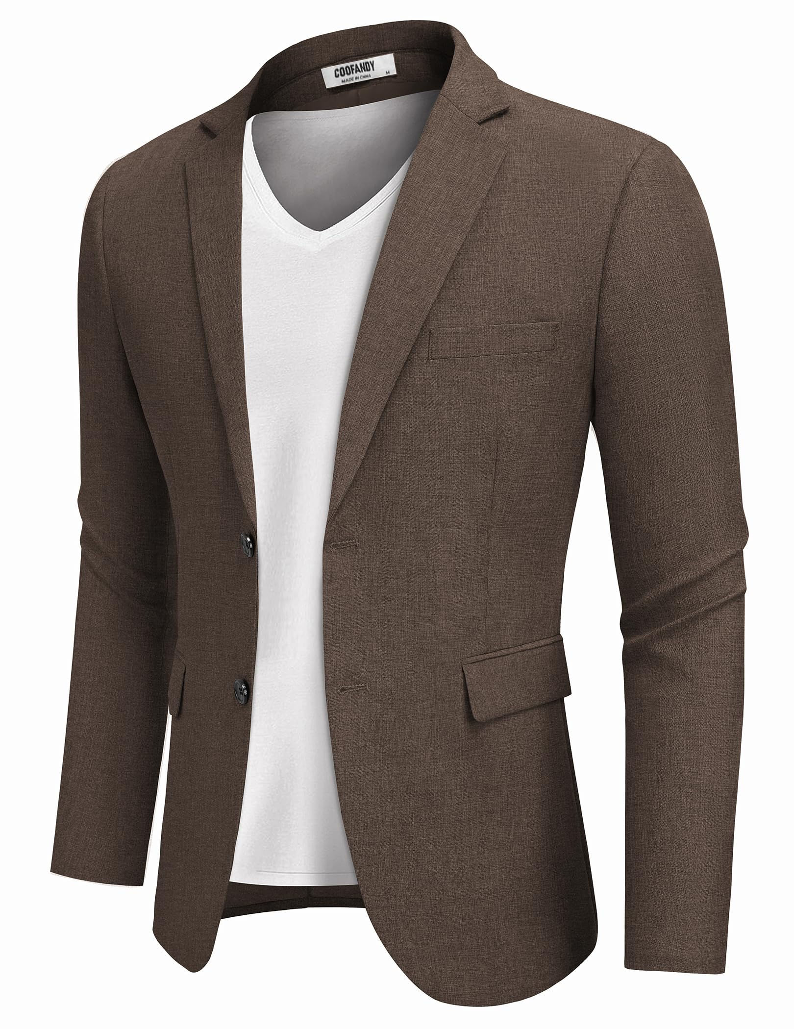 COOFANDY Blazer Jacket for Men Two Button Sport Coat Slim Fit Casual Suit Blazer