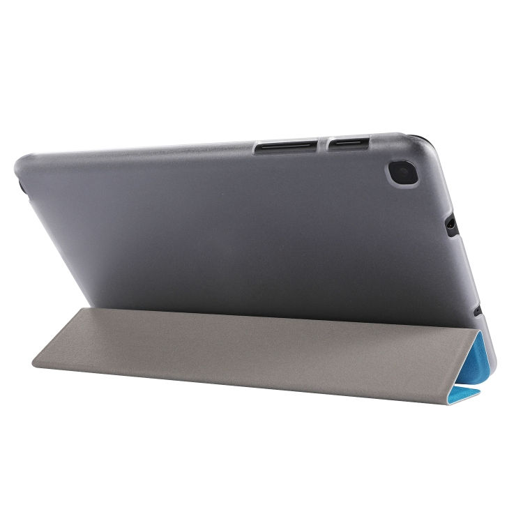 Thumbnail: Silk Texture Three-fold Horizontal Flip Leather Case with Holder & Pen Slot