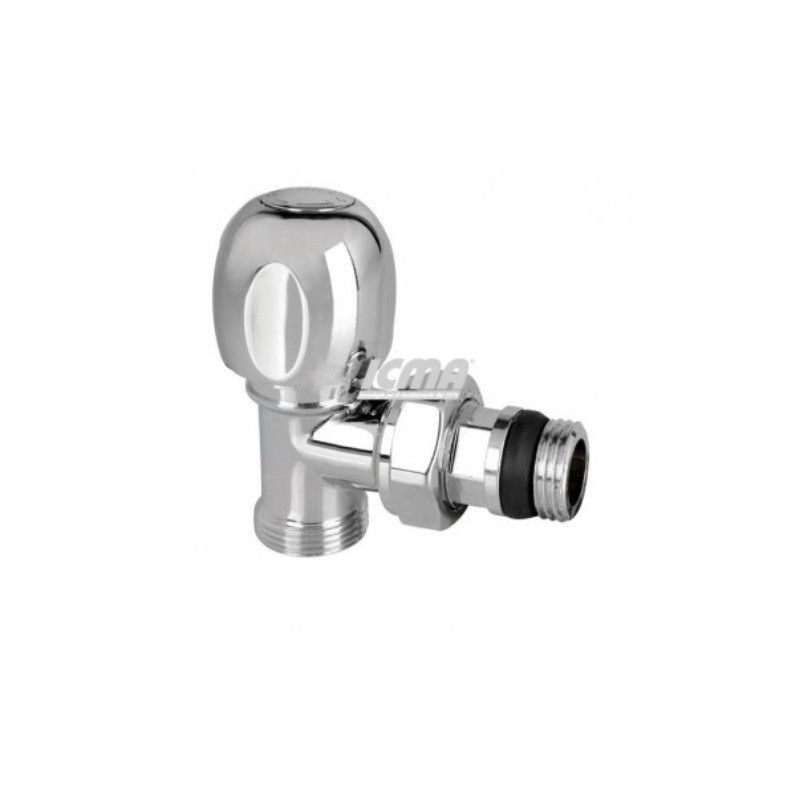 Thumbnail: VALVOLA TERMOSTATIZZABILE A SQUADRA ATTACCO MASCHIO FINITURA CROMATA LUCIDA ICMA