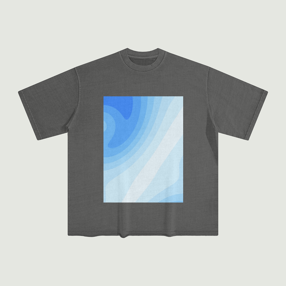 Thumbnail: 260G Unisex Washed Raw Edge T-shirt