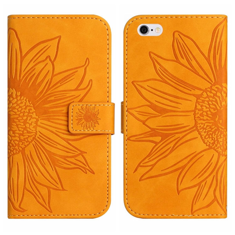 Thumbnail: Skin Feel Sun Flower Pattern Flip Leather Phone Case