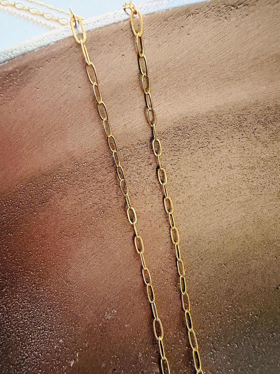 Thumbnail: Gold and Colored Chains for Easter and Spring - No Fade Tarnish Free