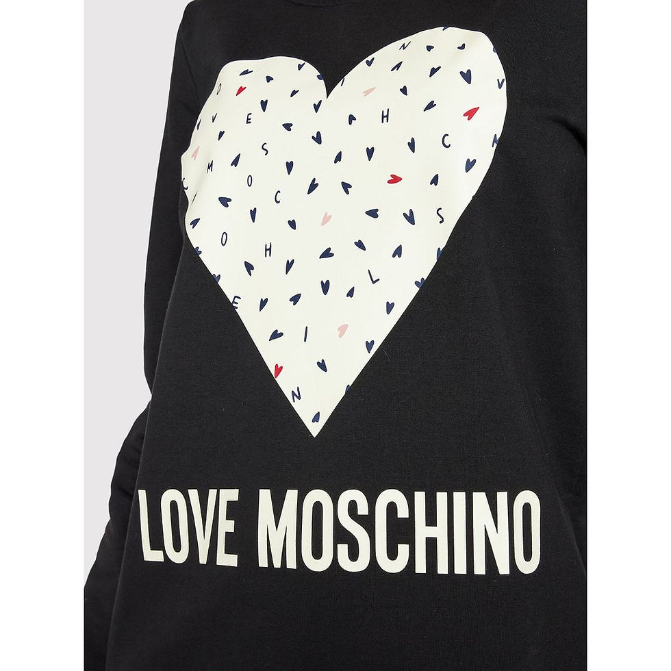 Thumbnail: Chic Blue Cotton Love Moschino Dress