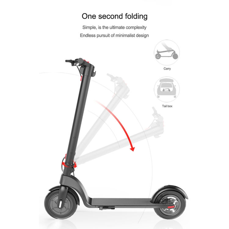 Thumbnail: X7 Foldable Scooter with 10 inch Vacuum Tires
