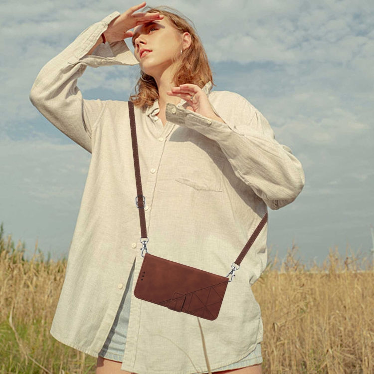 Thumbnail: Crossbody 3D Embossed Flip Leather Phone Case