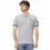 Thumbnail: Gray Cotton Men Polo Shirt