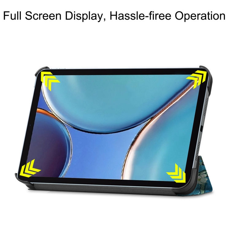 Thumbnail: Custer Painted PU Leather Case with Sleep / Wake-up Function & 3-Fold Holder