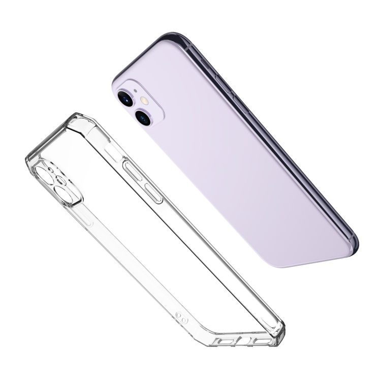 Thumbnail: Straight Edge Square Corners Transparent TPU Soft Case